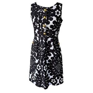 New!  Eliza J Black and White Sleeveless Dress Sz 8P